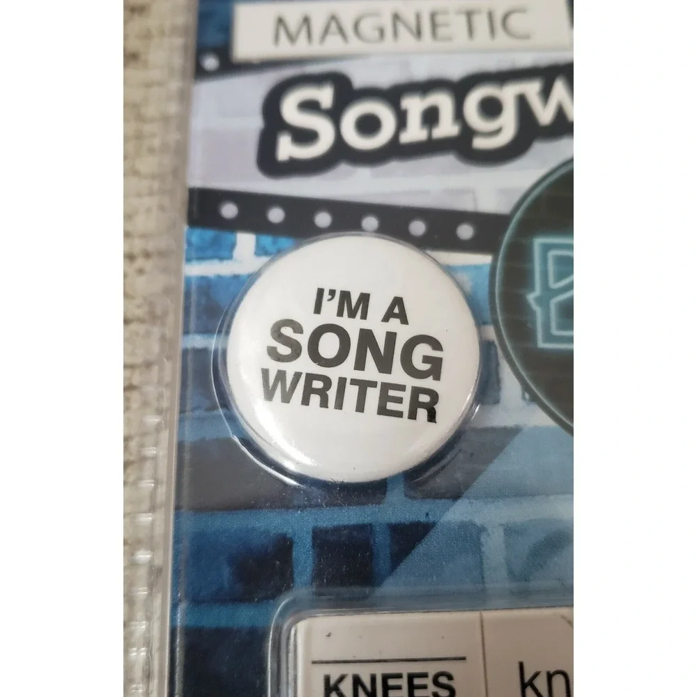 Magnetic Song Writers Kit Blues Lyrics Genre Word Magnets White Elephant Gift